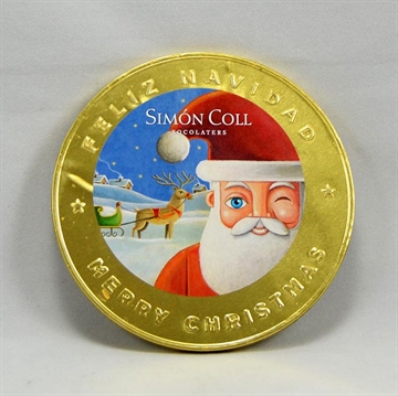 Kjempe julemønter - lys sjokolade
